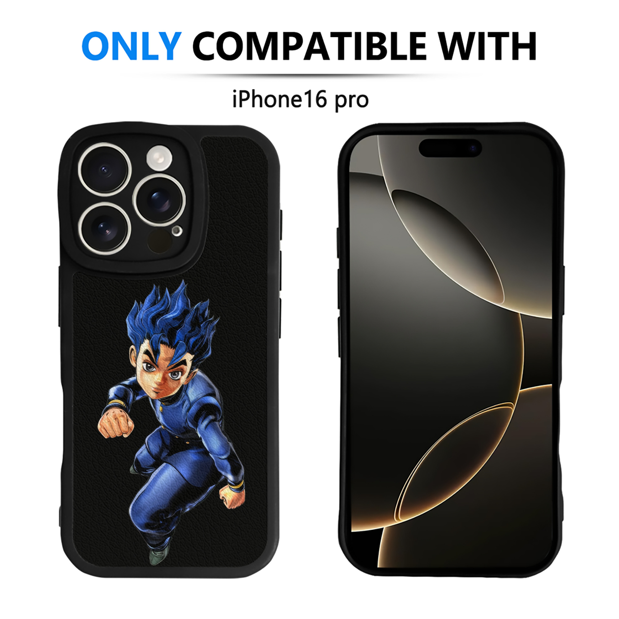 （画像用） ジョジョの奇妙な冒険 広瀨康一 JoJo's Bizarre Adventure Hirose Koichi 【iPhone 16シリーズ対応】シリコンスマホケース（レザー調） 材質：シリコン